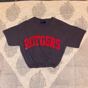 VINTAGE cropped Rutgers T-shirt